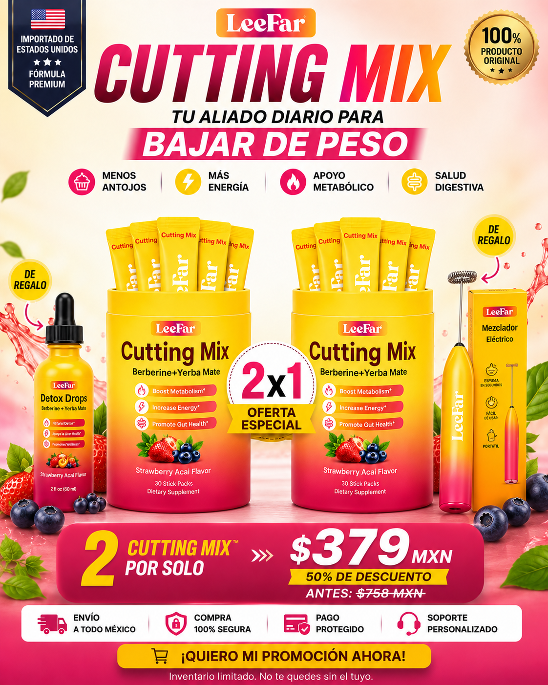 🔥 Cutting Mix™ USA Formula | La Bebida Viral que Está Ayudando a Miles de Personas
