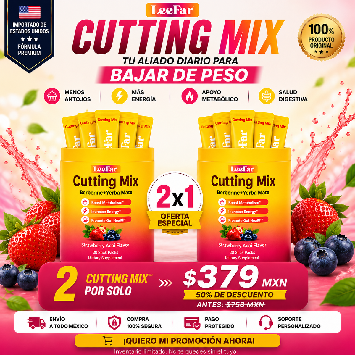 🔥 Cutting Mix™ USA Formula | La Bebida Viral que Está Ayudando a Miles de Personas